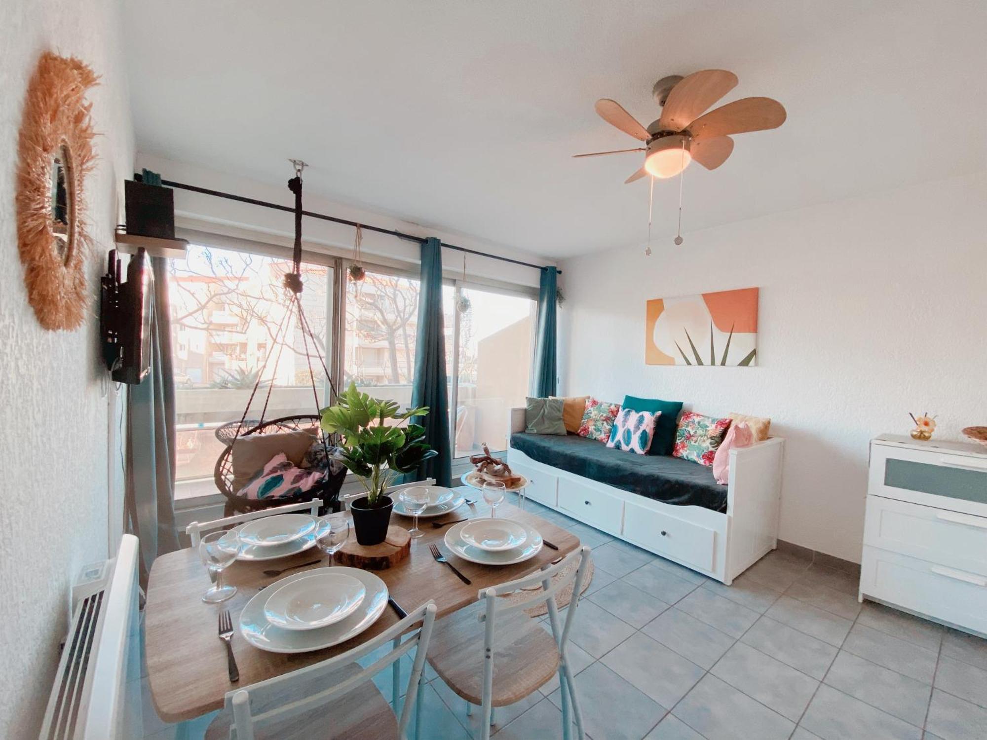 Apartament Superbe T2 Au Calme Avec Balcon Sur La Marina - 10 Canet-en-Roussillon Zewnętrze zdjęcie